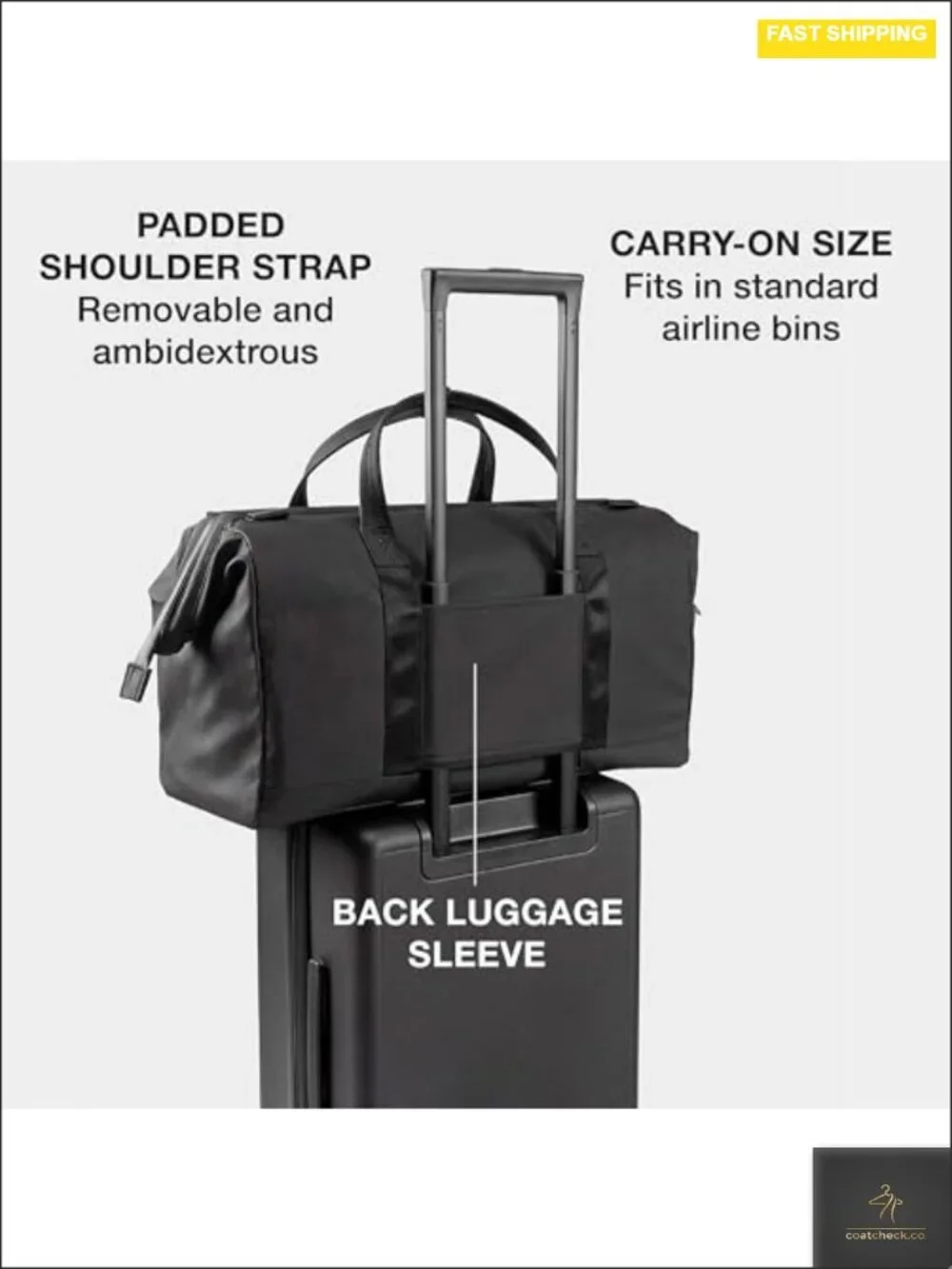 Weatherproof 35L Travel Duffel Bag with Interior Pockets